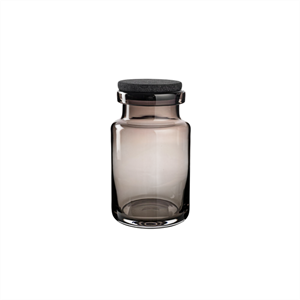 Louise Roe Vera Glass Container H24 Smoke