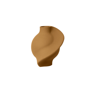 Louise Roe Ceramic Pirout 01 Vase Sanded Ocher