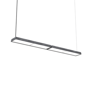Louis Poulsen LP Slim Pendant Double 3000K & Dali Dark Raw Aluminum