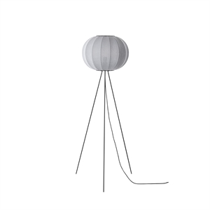 Made By Hand Knit-Wit Round Floor lamp High Ø45 Silver