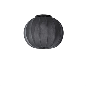 Made By Hand Knit-Wit Round Ceiling Light Ø45 Black