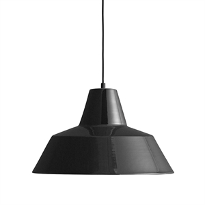 Made By Hand Workshop Lamp Pendant Glossy Black W4