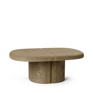 Mater Alder Coffee Table Oval Earth Grey