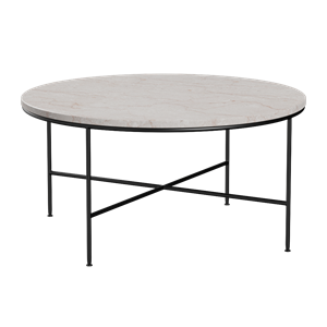 Fritz Hansen Planner Coffee Table Ø80 Cream/ Black