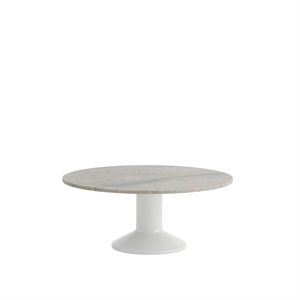 Muuto Center Dining Table Ø90 Gray Marble/ Gray