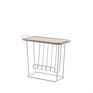Maze Minnie Mae Wood Side Table White/ Ash