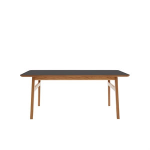 Magnus Olesen Freya Coffee Table Solid Lacquered Oak/Linoleum Black 4023 Forbo L 120 x W 60 x H 50