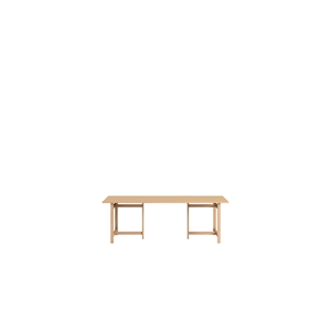 MOEBE Rectangular Dining Table 220x90 Muted Peach