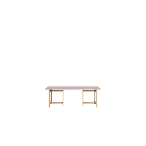MOEBE Rectangular Dining Table 220x90 Soft Lilac