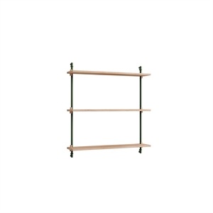 Moebe Standard Wall Shelf Oak/Pine Green