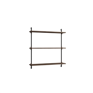 Moebe Standard Wall Shelf Smoked Oak/ Black
