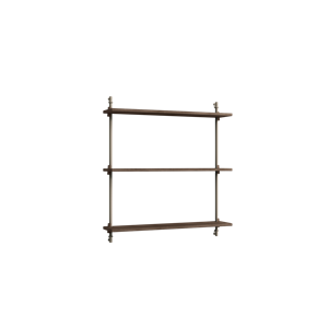 Moebe Standard Wall Shelf Smoked Oak/Warm Grey