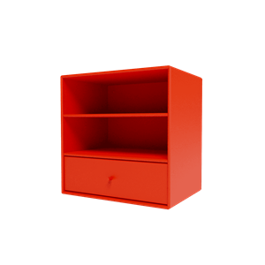 Montana Mini 1005 Bookcase With Drawer 145-Rosehip