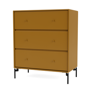 Montana Selection CARRY Chest of Drawers 142- Amber/03- Black