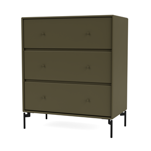 Montana Selection CARRY Chest of Drawers 139-Oregano/03- Black