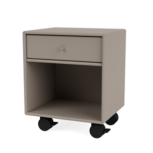 Montana Selection DREAM Bedside Table 141-Truffle/05- Black
