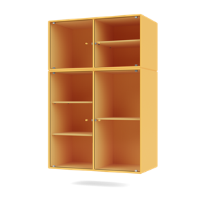 Montana Selection RIPPLE III Display Cabinet 166-Acacia