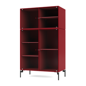 Montana Selection RIPPLE III Display Cabinet 165-Beetroot/03- Black