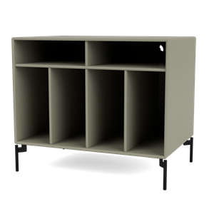 Montana Selection SPIN I Vinyl Bookcase 144-Fennel/03- Black