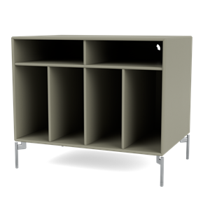 Montana Selection SPIN I Vinyl Shelving 144-Fennel/01- Chrome
