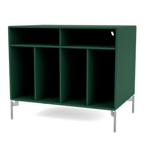 Montana Selection SPIN I Vinyl Bookcase 136-Pine/01- Chrome
