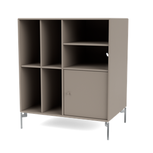 Montana Selection SPIN II Vinyl Shelving 141-Truffle/01- Chrome