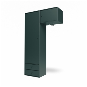 Montana Selection Attire II Wardrobe With Hanging Rail 163-BlackJade