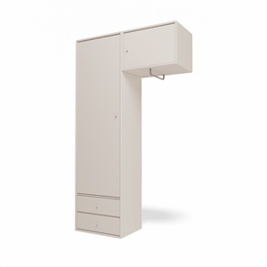 Montana Selection Attire II Wardrobe With Hanging Rail 168-Clay