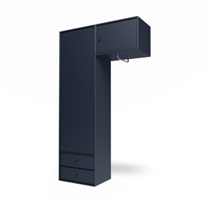 Montana Selection Attire II Wardrobe With Hanging Rail 147-Shadow