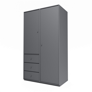Montana Selection Attire III Wardrobe With Pedestal 36-Coal