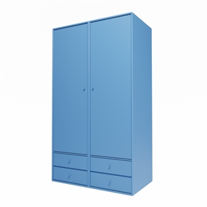 Montana Selection Attire IIII Wardrobe With Open Door 154-Azure