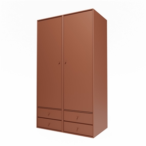 Montana Selection Attire IIII Wardrobe With Open Door 146-Hazelnut