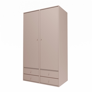 Montana Selection Attire IIII Wardrobe With Open Door 137-Mushroom