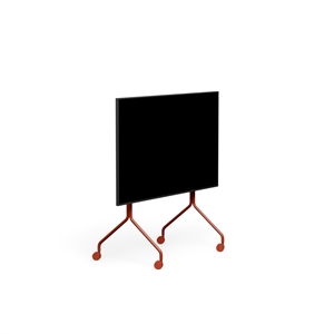 Pedestal Moon Rollin' TV Stand Burnin' Red