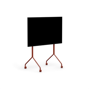 Pedestal Moon Rollin' Tall TV Stand Burnin' Red