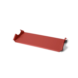 Pedestal Moon Tray Shelf Burnin' Red