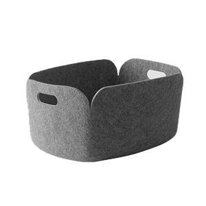 Muuto Restore Basket 48x35 Gray Melange