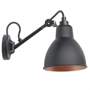 Lampe Gras N104 Wall Lamp Black/ Black/ Copper – DCWéditions