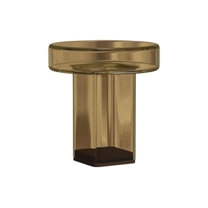 NORR11 Naked Side Table H49 Amber/Glass