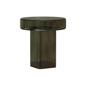 NORR11 Naked Side Table H49 Bottle Green/Glass
