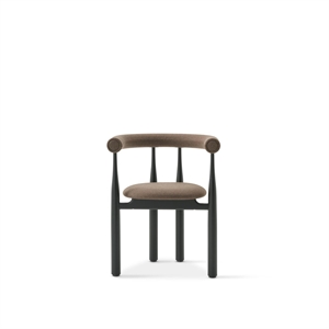 New Works Bukowski Dining Chair Black/Wooly Plus 1008