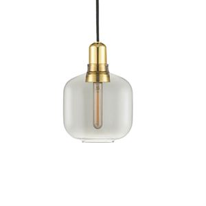 Normann Copenhagen Amp Pendant Small Smoke-coloured/Brass