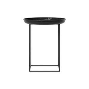 NORR11 Duke Coffee Table Small Iron/Lacquered Obsidian