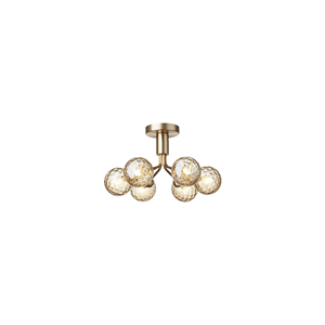 Nuura Apiales 6 Ceiling Light Brushed Brass/Optic Gold