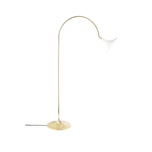 Nuura Petalii Floor Lamp White/ Polished Brass