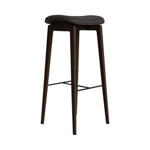 NORR11 NY11 Bar Stool With Upholstered Seat H75 Dark Smoked Oak/Anthracite 21003
