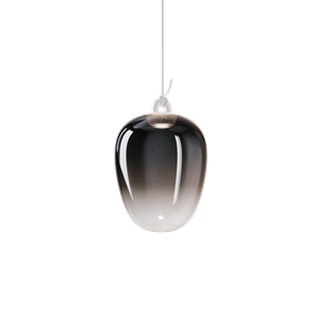 Lodes Oblò Pendant Medium 2700K Glossy Smoke/ White