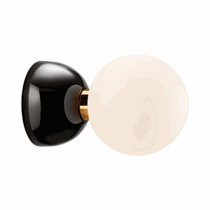 Parachilna Aballs Wall and Ceiling Lamp Small Black