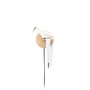 Moooi Perch Light Wall Lamp Brass/ White Small