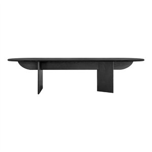 Louise Roe Pillabout 03 Dining Table L300 Black Lacquered Oak